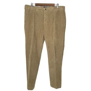 Incotex A Slowear 38 Mens Tan Flat Front Slim Fit High Comfort Dress Pants